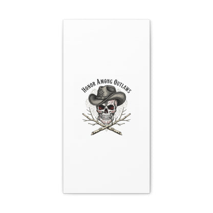 Honor Among Outlaws Canvas | Western Skull Art, Gothic Americana Desert Noir