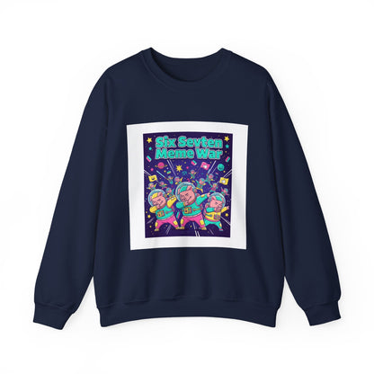 Meme War: Six vs. Seven Crewneck Sweatshirt