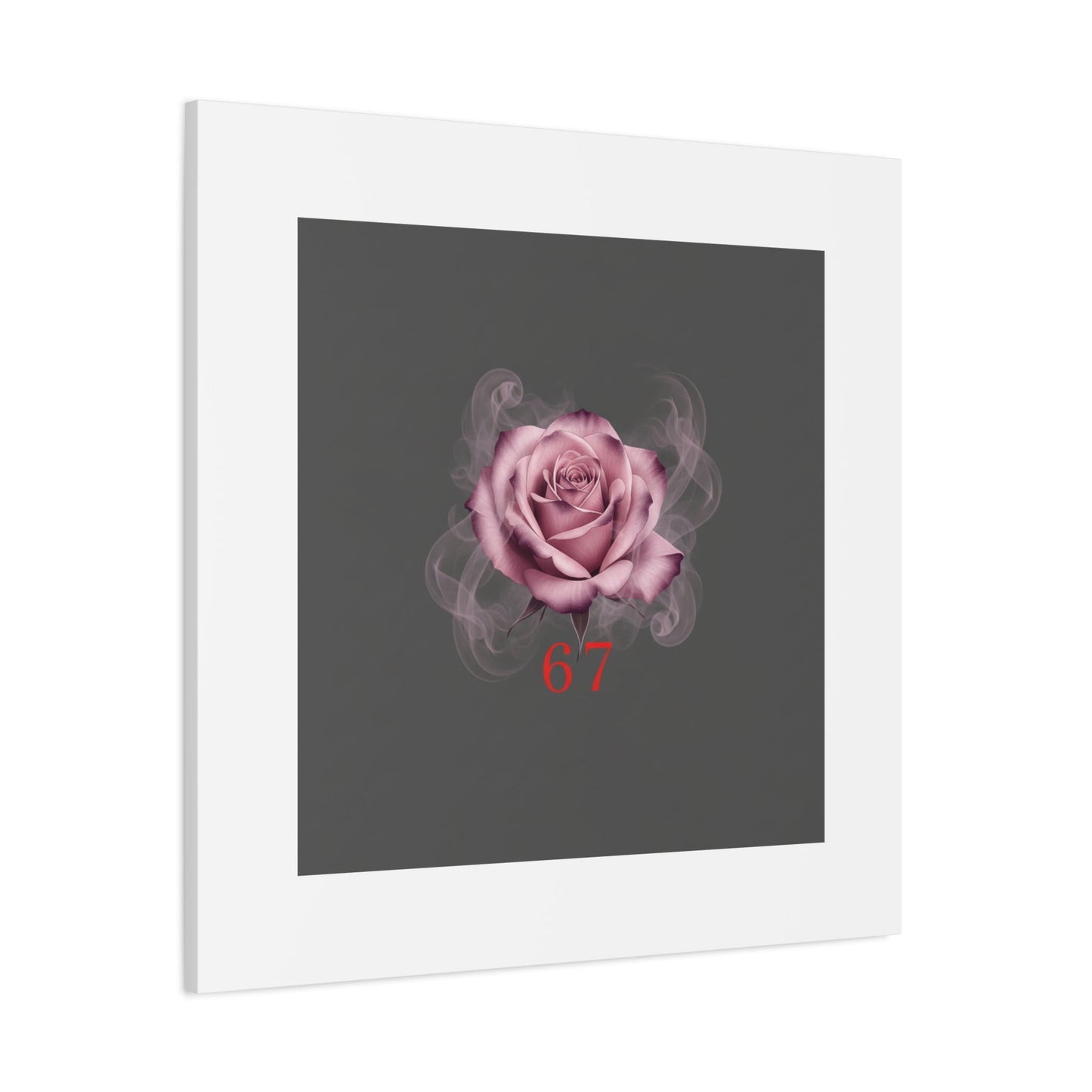 6 7 Valentine's Canvas | Viral Gothic Rose Wall Art | 6 7 Meaning Dark Romance