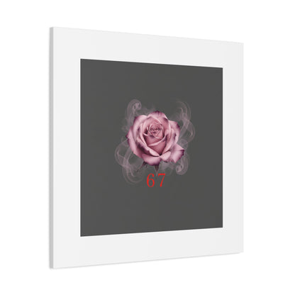 6 7 Valentine's Canvas | Viral Gothic Rose Wall Art | 6 7 Meaning Dark Romance