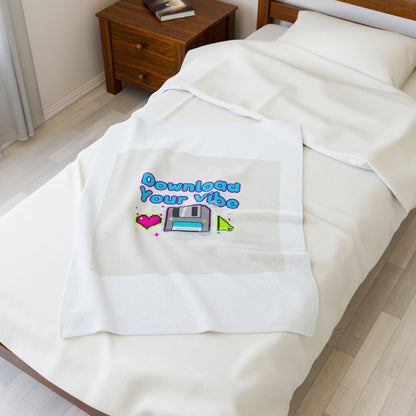 Download Your Vibe Blanket | Y2K retro tech, pixel floppy nostalgia