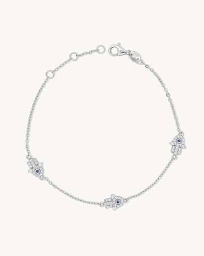 3 Hamsa Hand Bracelet