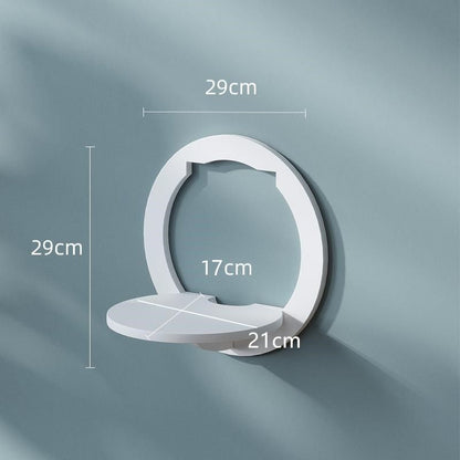 Wall-mounted Punch-free Wall Shelf Bathroom Corner Partition Kitchen