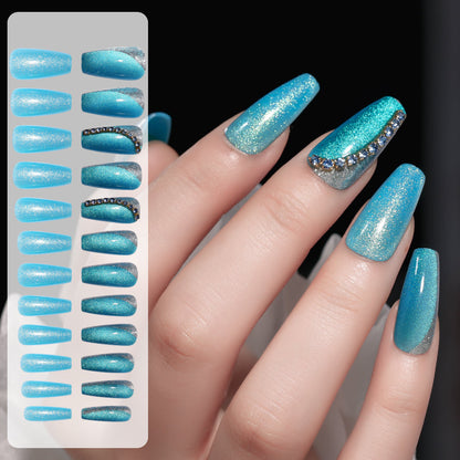 Fake Nail Patches Hand Wearing Art