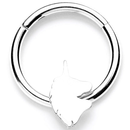 16G 3/8 Mythical Unicorn Hinged Segment Ring