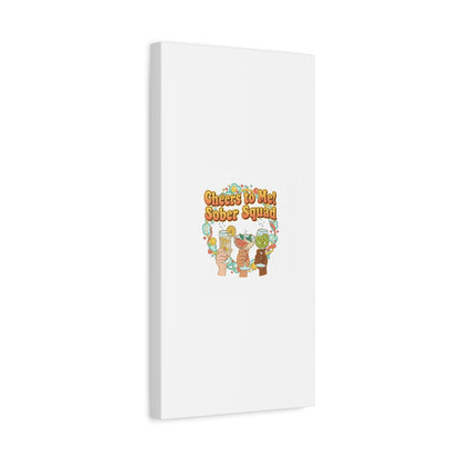 Cheers to Me Sober Squad Canvas | Dry January Mocktail Art