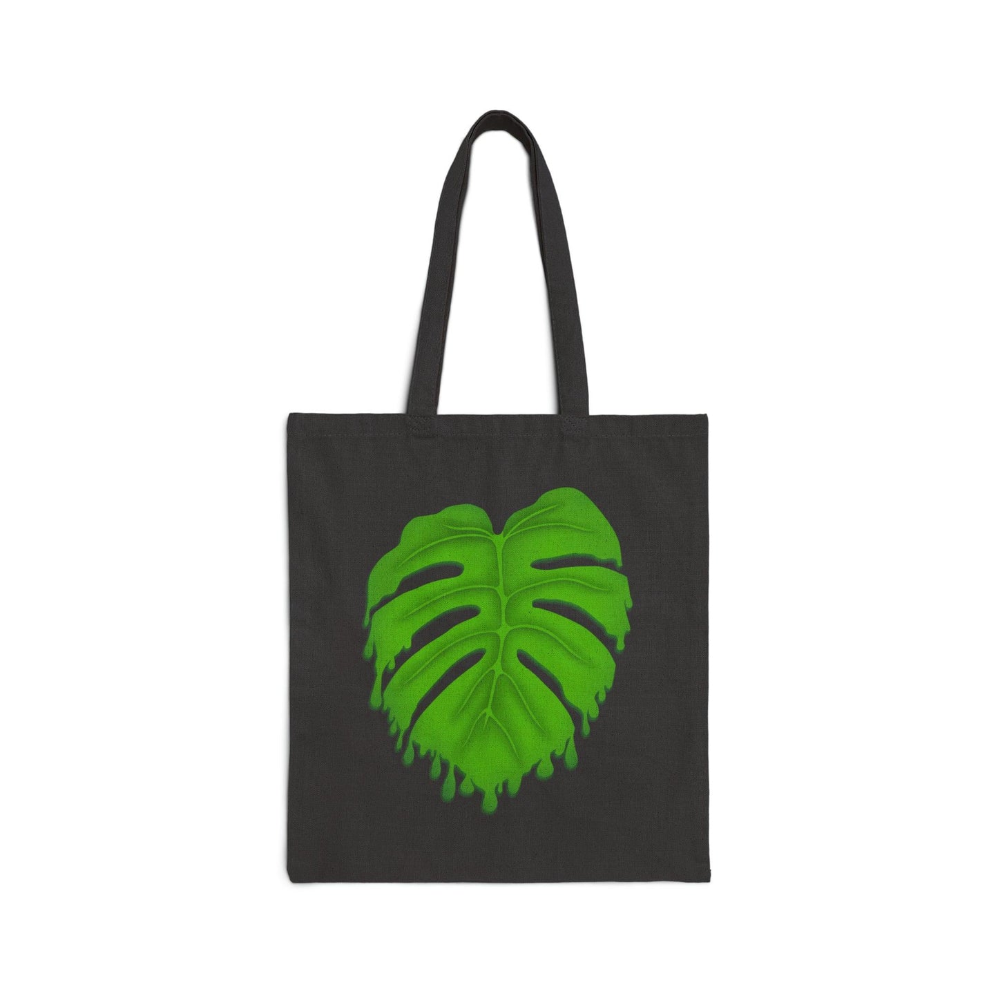 Melting Monstera Canvas Tote Bag – Eco Friendly Everyday Carry
