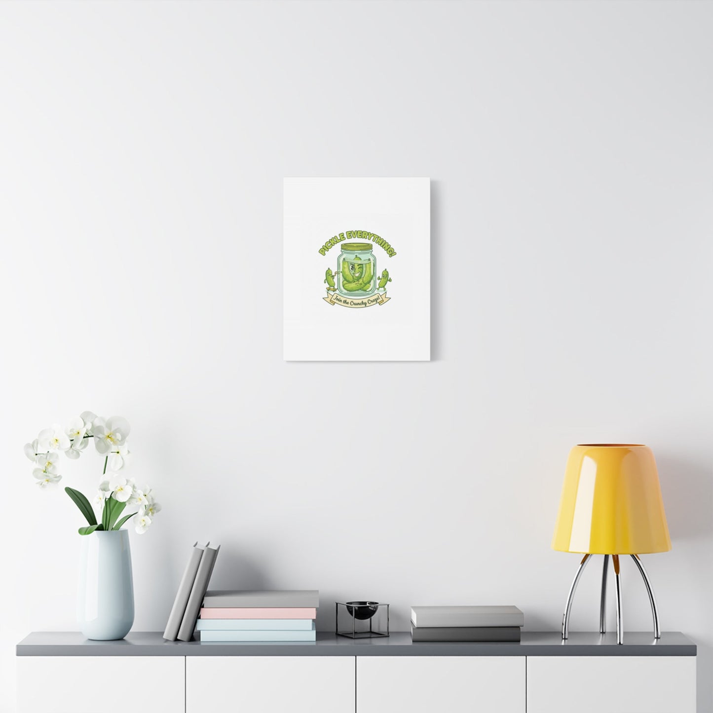 Pickle Everything! Matte Canvas | Brine Design, Pickle Lover Art