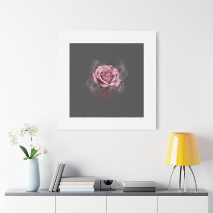6 7 Valentine's Canvas | Viral Gothic Rose Wall Art | 6 7 Meaning Dark Romance
