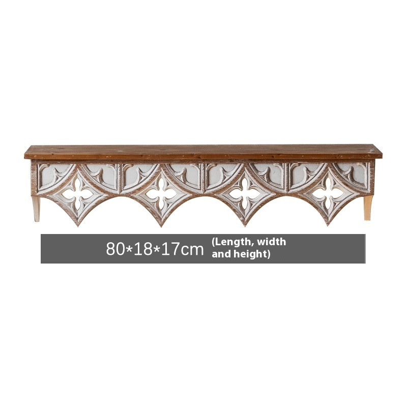 Pastoral Style Bed & Breakfast Flower Shelf Background Wall Decoration Shelf