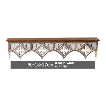 Pastoral Style Bed & Breakfast Flower Shelf Background Wall Decoration Shelf