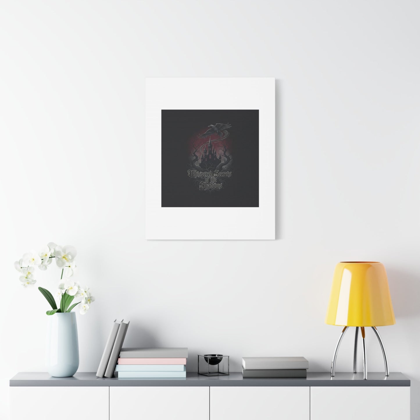 Whispered Secrets of the Shadows Castle Wall Art, Matte Canvas | Gothic Medieval Decor