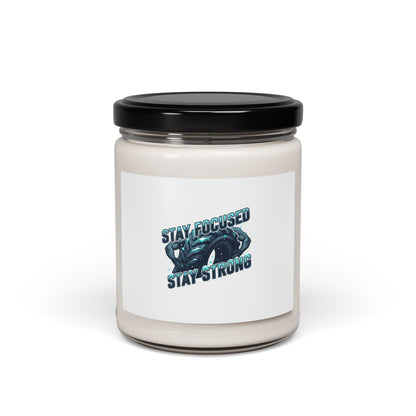 Stay Focused Stay Strong Candle | Winter Workout Motivation, Cold Season Grind