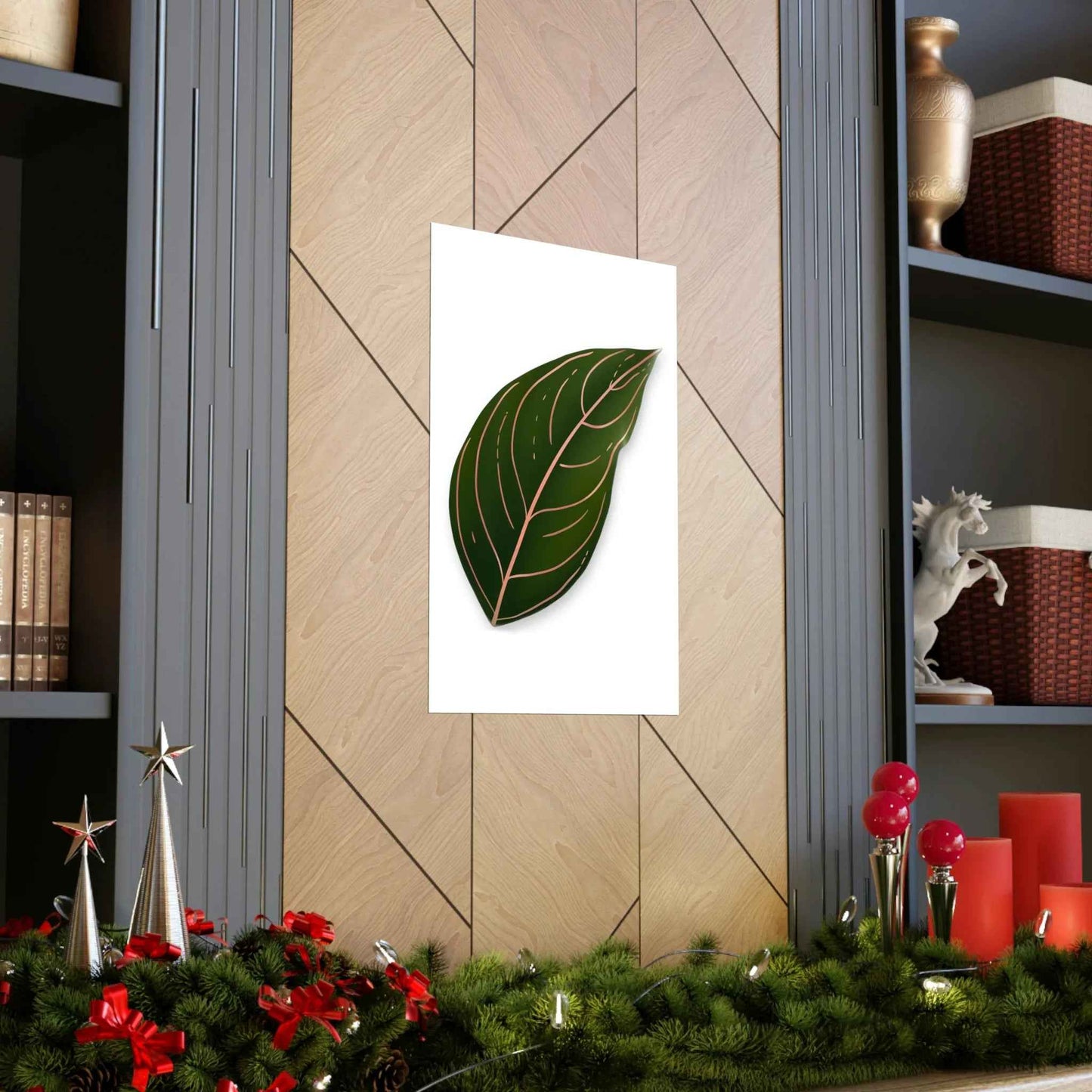 Aglaonema Rotundum Botanical Print – Unframed Wall Art