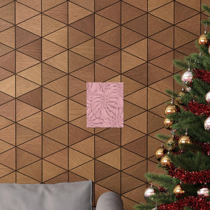 Soft Pink Monstera Botanical Print – Unframed Wall Art