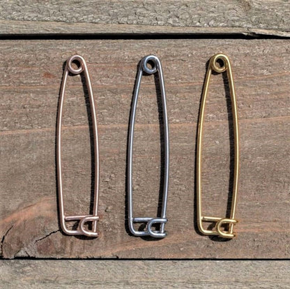 16G Punk Rock Safety Pin Industrial Barbell 38mm