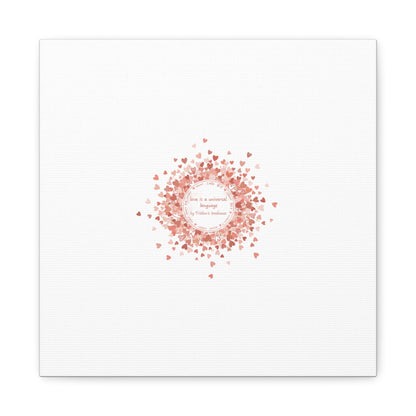 Tiny Heart Confetti Canvas | Matte Stretched Wall Art