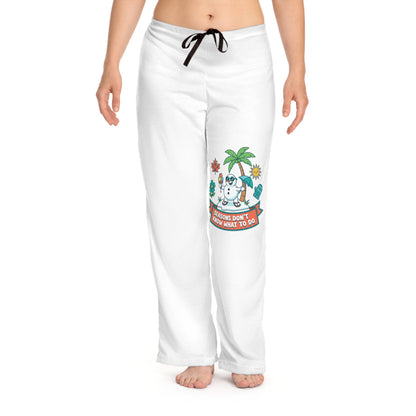 Funny Seasonal Women's Pajama Pants — Holiday Pattern AOP