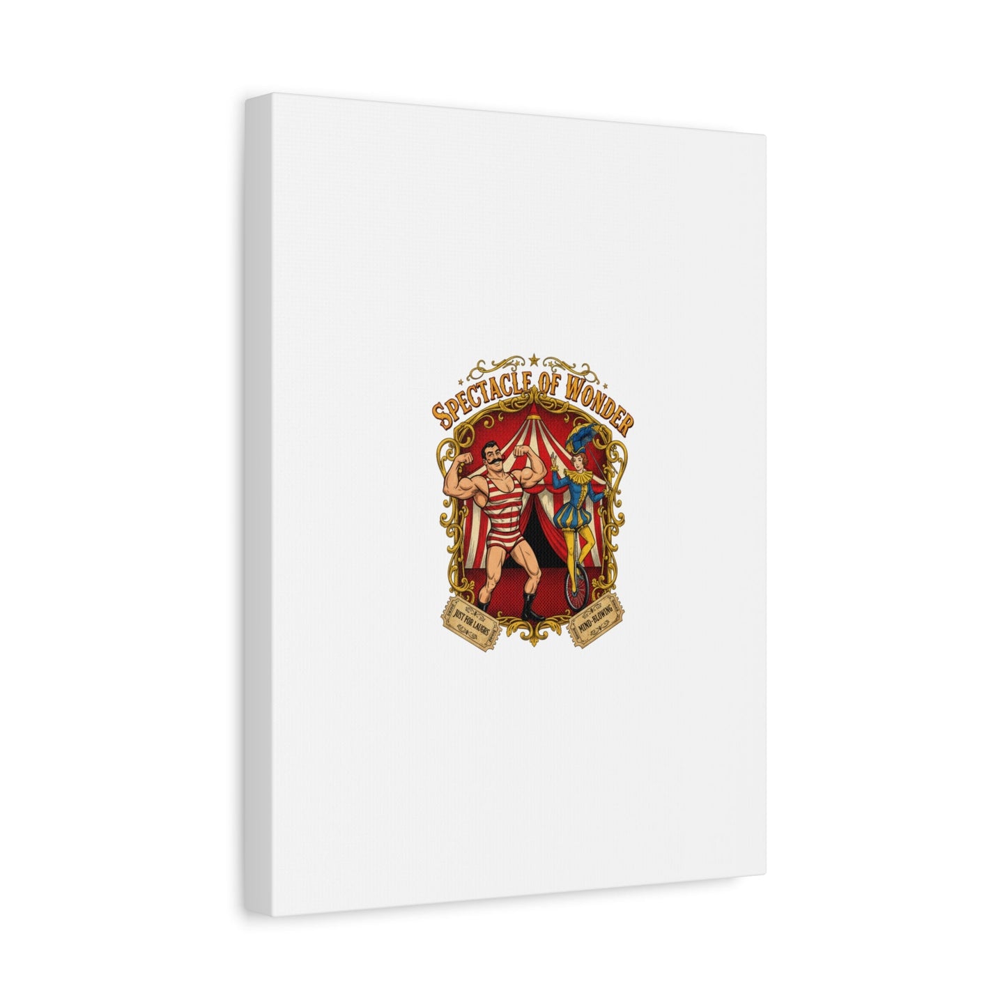 Spectacle of Wonder Circus Art Print, Canvas | Vintage Carnival Design