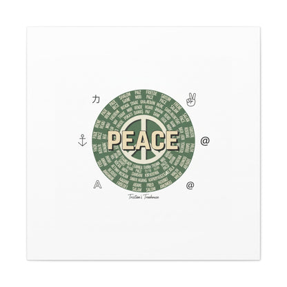 Peace doodle canvas | hand drawn sketch aesthetic, handwritten message