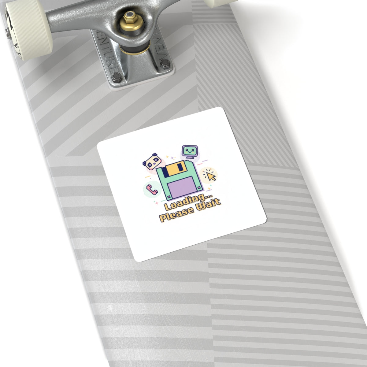 Loading Please Wait Floppy Disk Sticker | Old Internet Aesthetic, 90s Web Nostalgia