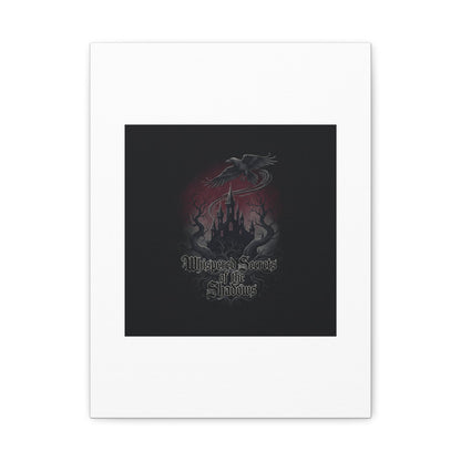 Whispered Secrets of the Shadows Castle Wall Art, Matte Canvas | Gothic Medieval Decor