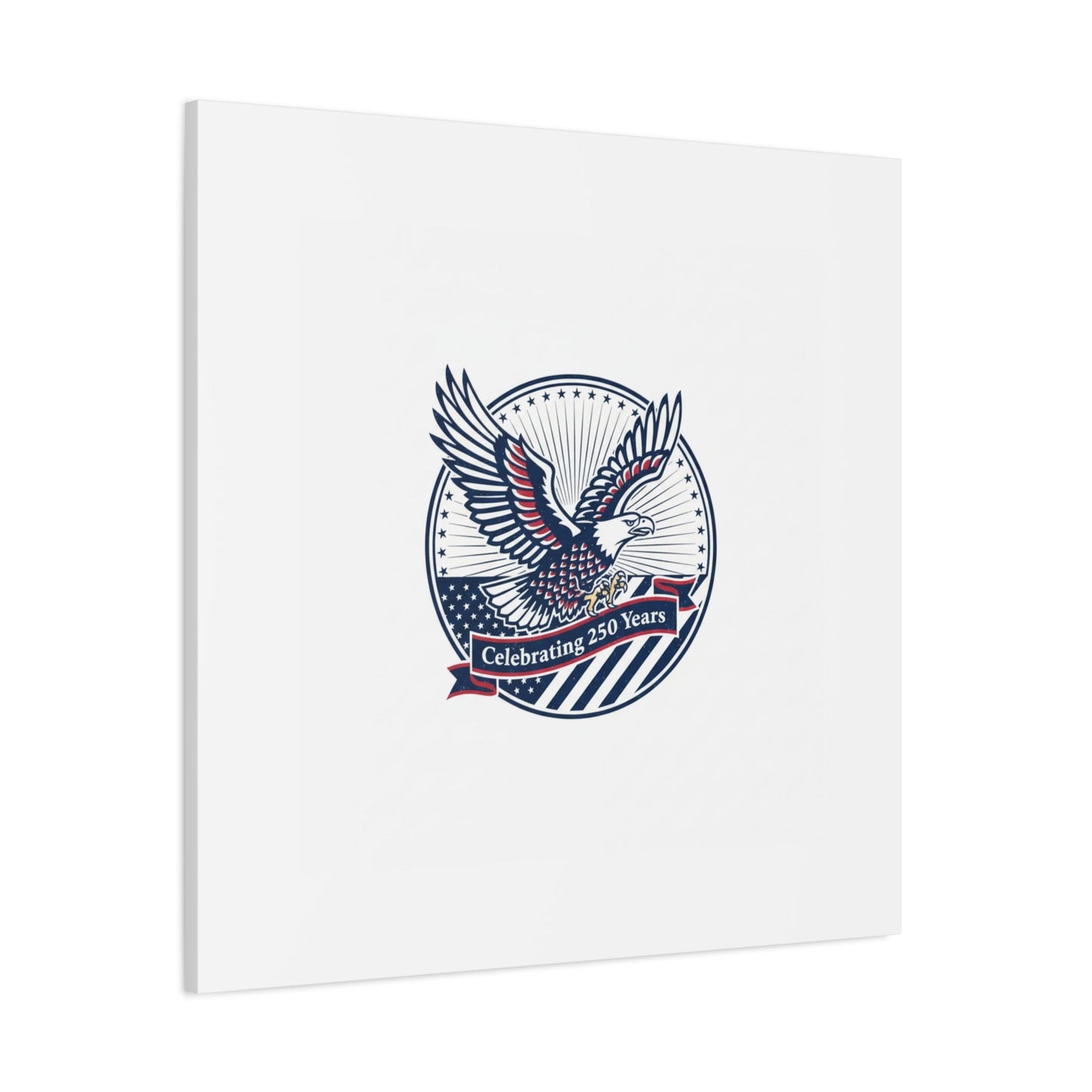 250th Anniversary Eagle Emblem Canvas | Semiquincentennial Americana
