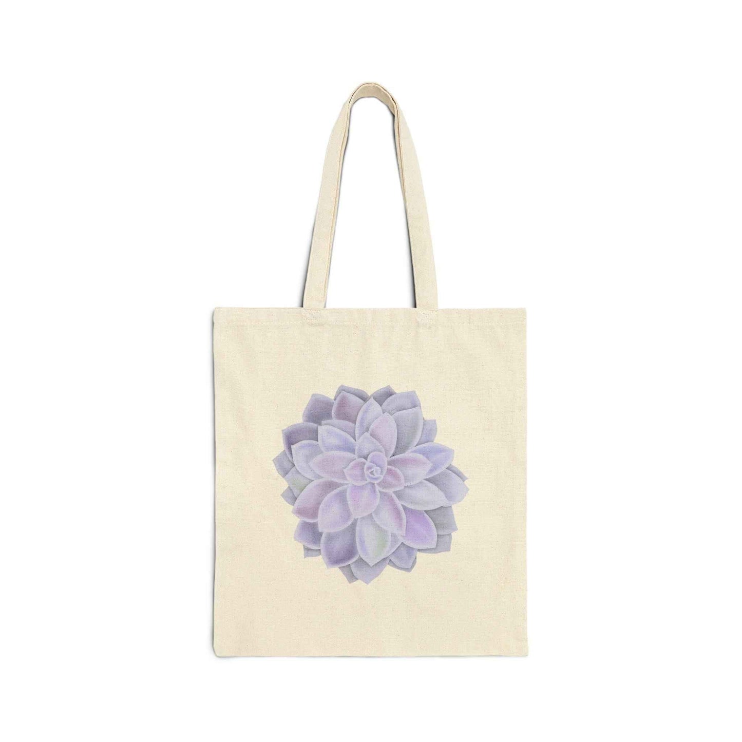 Graptopetalum Murasaki Succulent Canvas Tote Bag – Eco Friendly Everyday Carry
