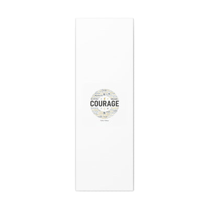 Courage Word Cloud Canvas | Fresh-Start Minimalism art print