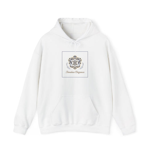 Ornate Brooch Emblem Hoodie | vintage emblem, baroque crest