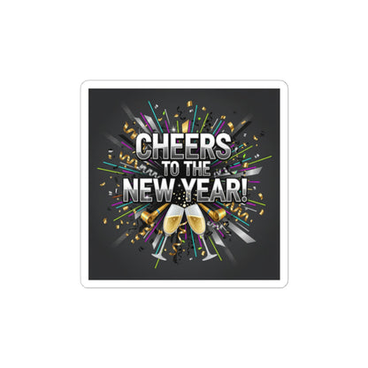 Cheers to the New Year Sticker | NYE countdown, champagne sparkle