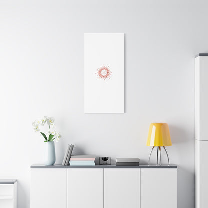 Tiny Heart Confetti Canvas | Matte Stretched Wall Art
