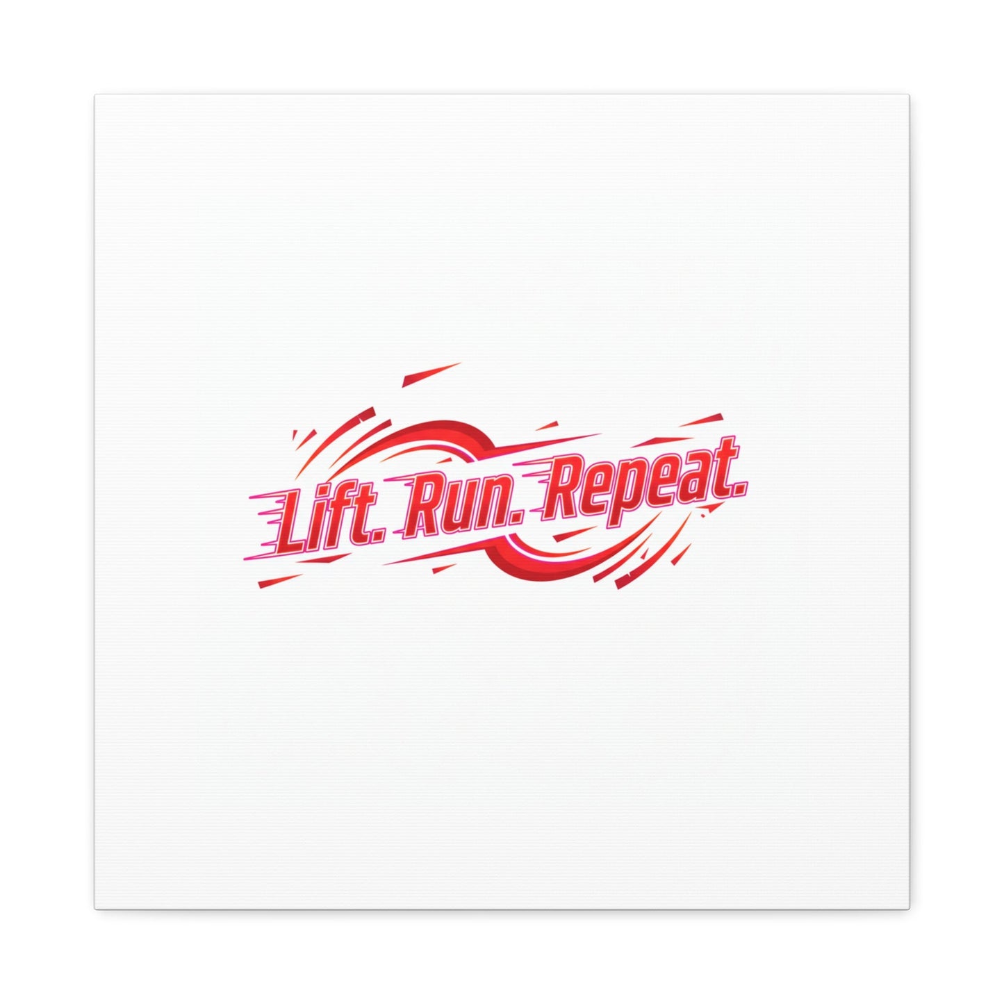 Lift Run Repeat Canvas | Fitness Wall Art, Gym Motivation