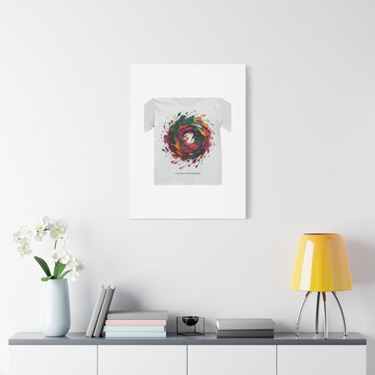 Painterly Abstract Floral Swirl Canvas | Matte Stretched Canvas
