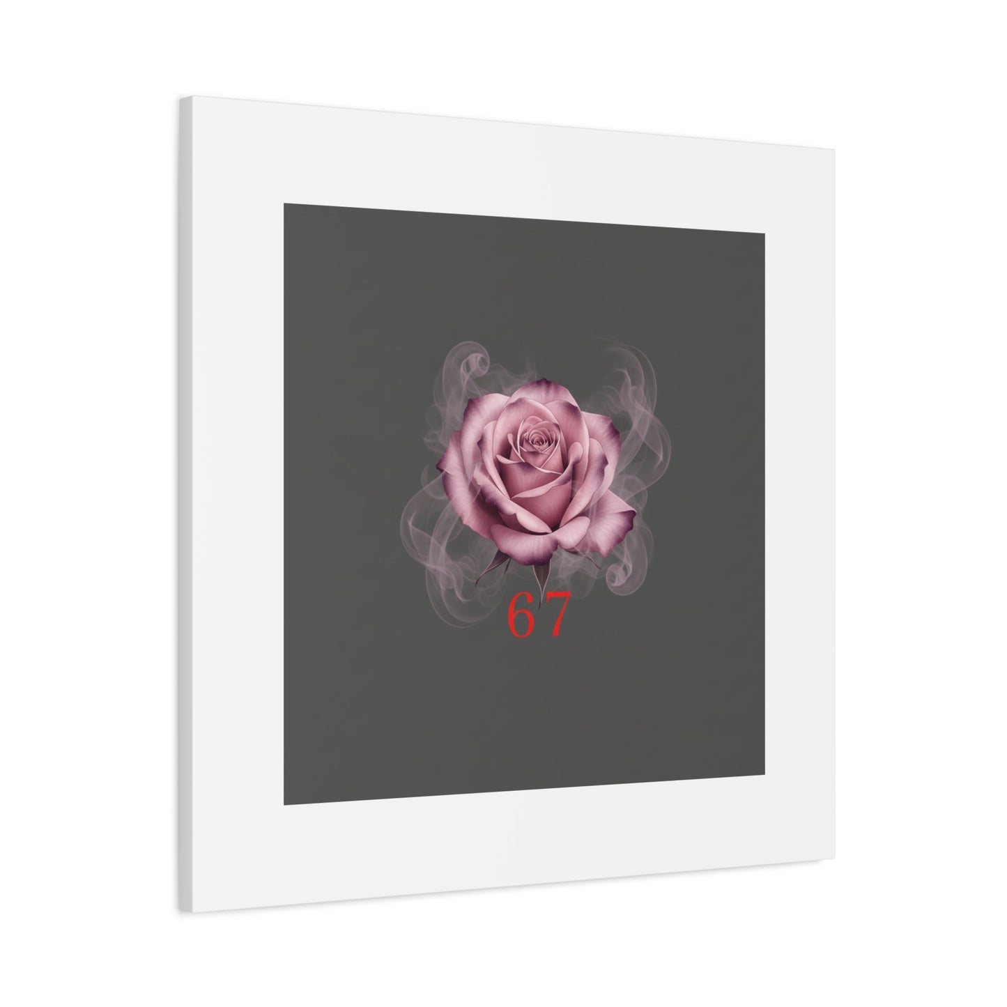 6 7 Valentine's Canvas | Viral Gothic Rose Wall Art | 6 7 Meaning Dark Romance