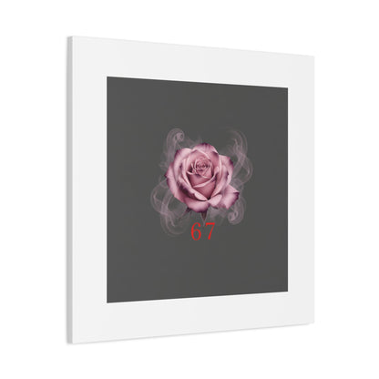 6 7 Valentine's Canvas | Viral Gothic Rose Wall Art | 6 7 Meaning Dark Romance