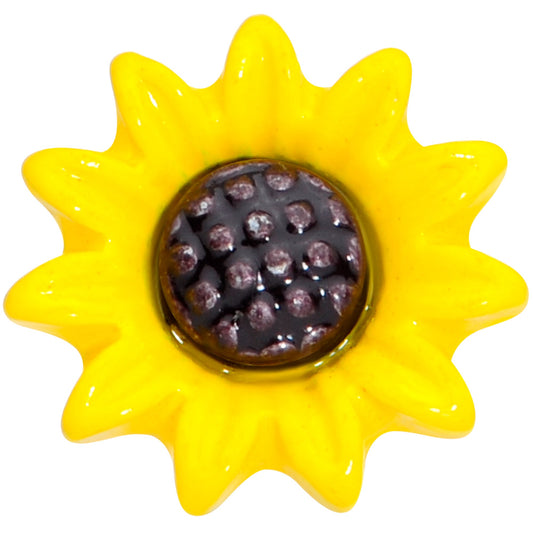 16G 1/4 Yellow Sunflower Cartilage Tragus Earring