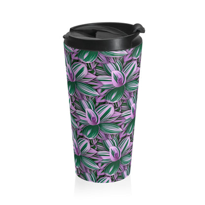 Tradescantia Nanouk Illustrated 15 oz Vacuum Insulated Stainless Steel Travel Tumbler