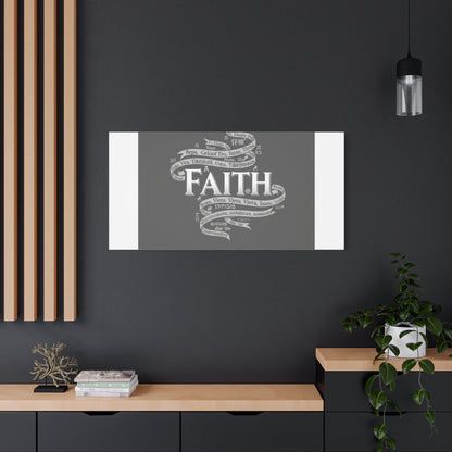 handwritten faith ribbon Canvas | sketch aesthetic, doodle design