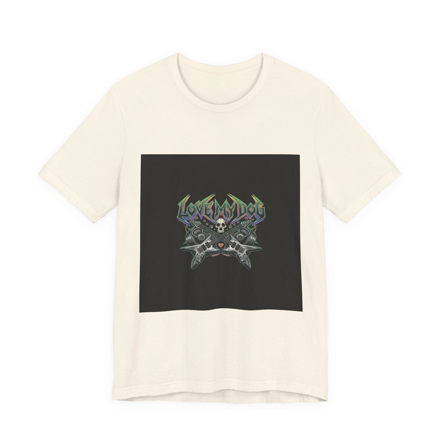 Love My Dog T-Shirt | Rock & Roll Dog Mom Dad Graphic Tee