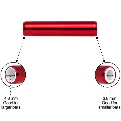 5mm to 6mm Red Aluminum Body Piercing Ball Removal Tool