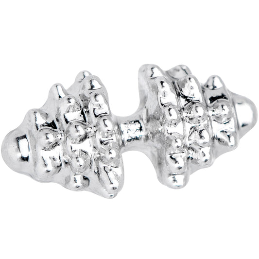 16G 1/4 Clear Gem Weightlifting Barbell Cartilage Tragus Earring