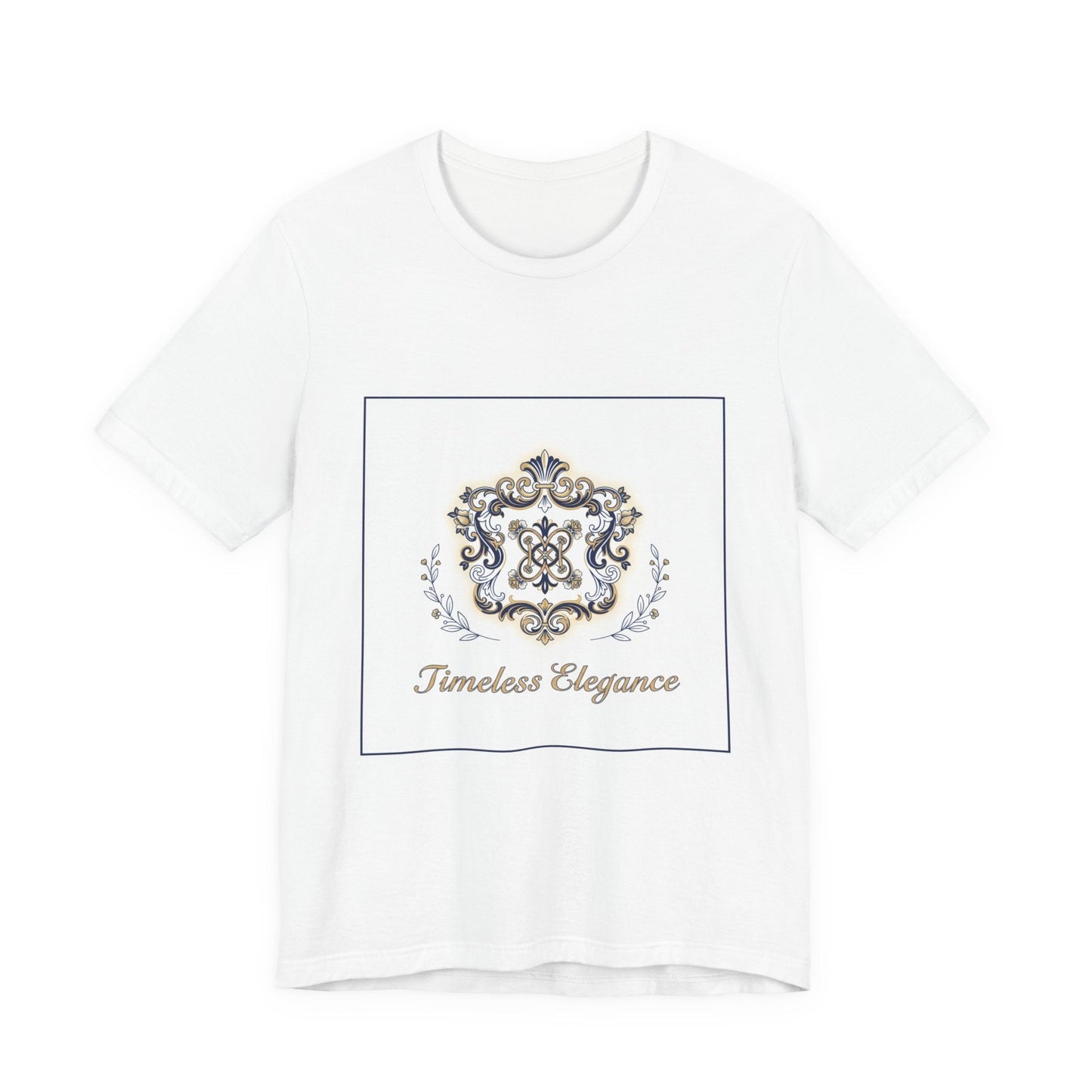 Ornate Brooch Emblem Tee | baroque print tee, vintage emblem shirt