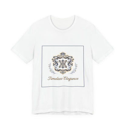 Ornate Brooch Emblem Tee | baroque print tee, vintage emblem shirt