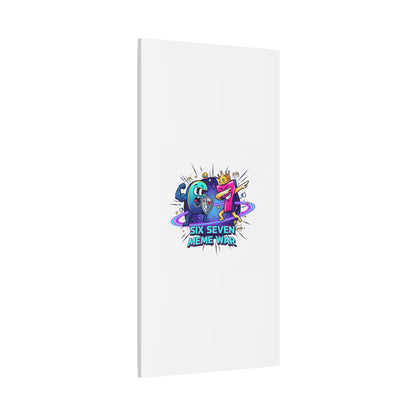 Six Seven Meme War Canvas | Legendary Internet Battle Art, Viral Culture Wall Decor