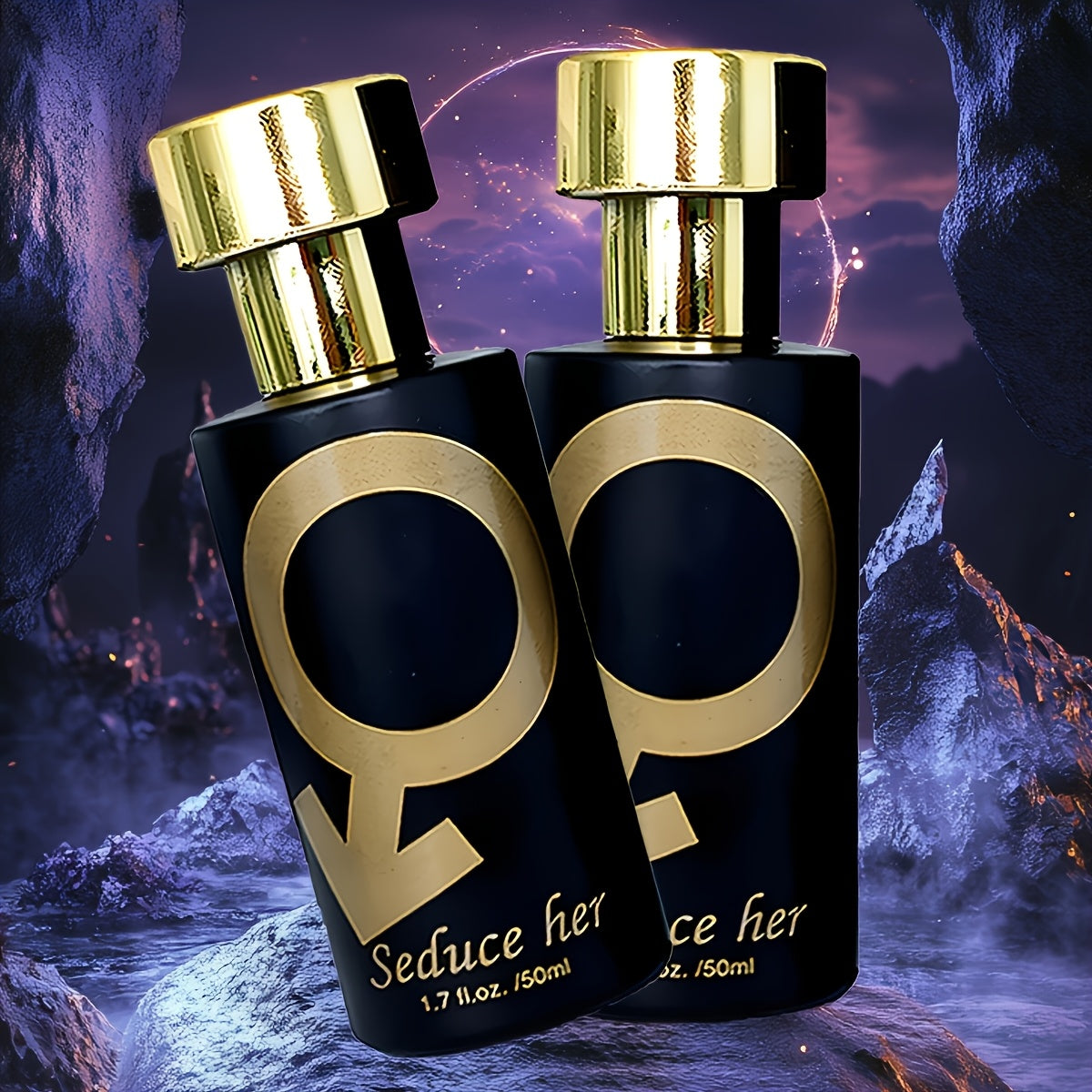 Powerful Men's Perfume, Black Perfume Spray - Men's Original Cologne | Pheromone Infused Fragrance | for Everyday Use | Bold And Masculine Scent | Boosts Self-Confidence And Attractiveness, Black Perfume, Gift for Him