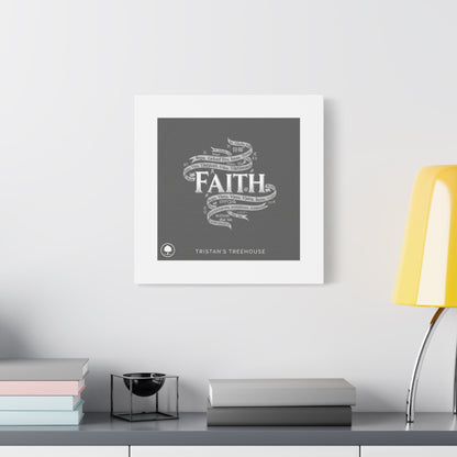 handwritten faith ribbon Canvas | sketch aesthetic, doodle design