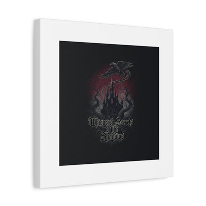 Whispered Secrets of the Shadows Castle Wall Art, Matte Canvas | Gothic Medieval Decor