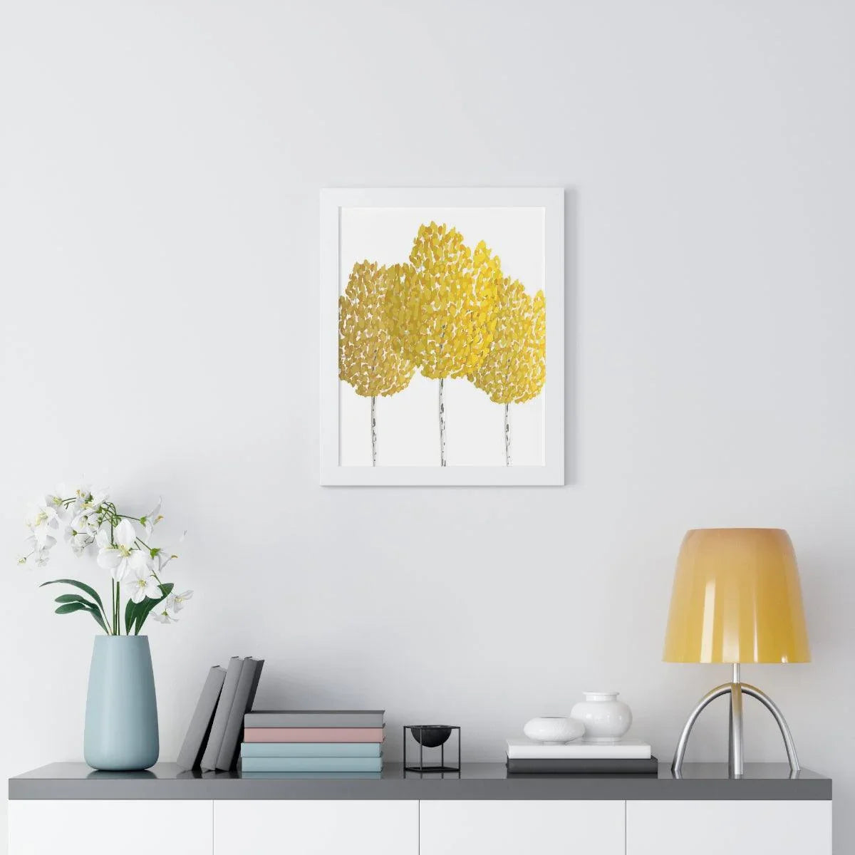 Fall Aspen Framed Print – Wall Art