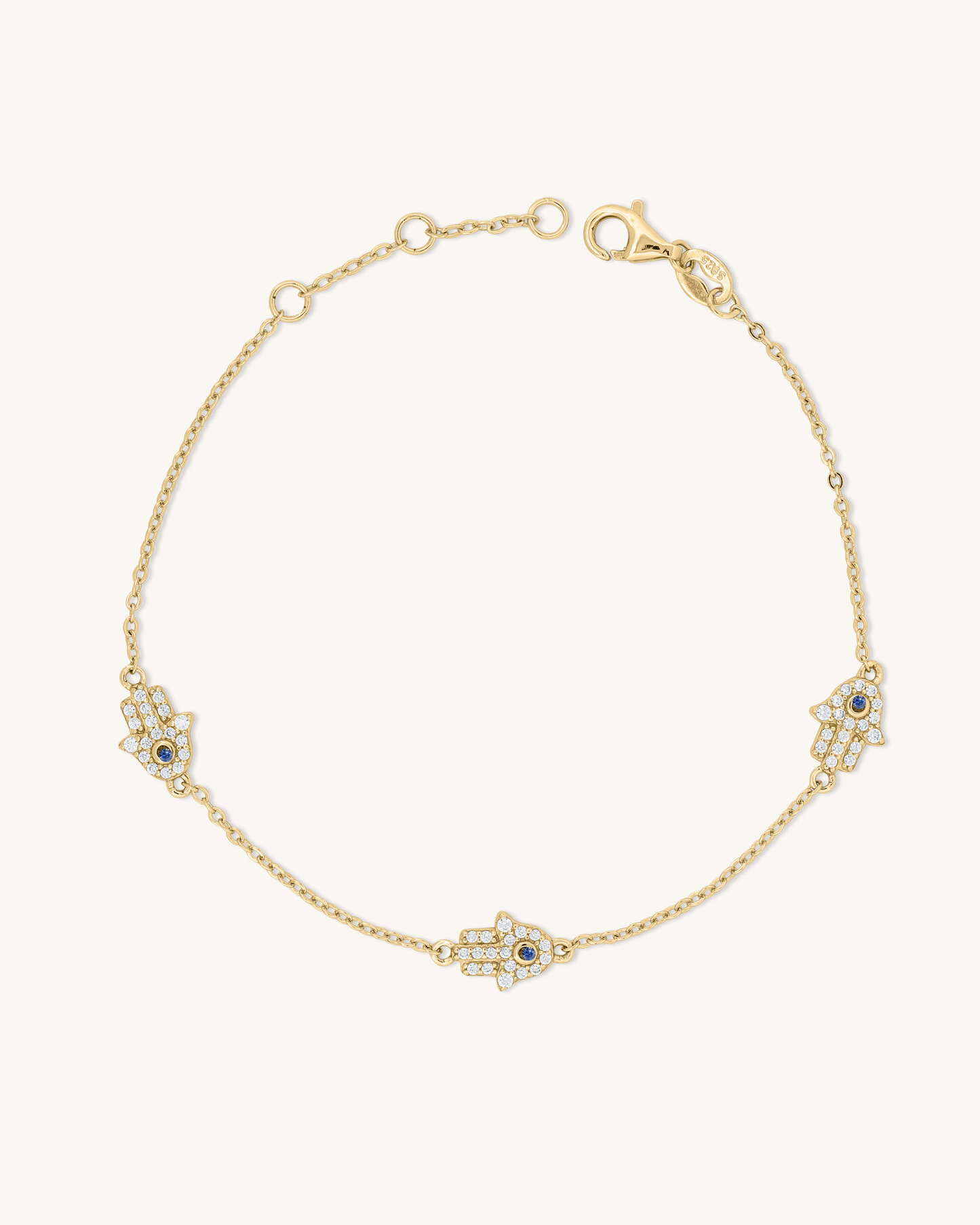 3 Hamsa Hand Bracelet